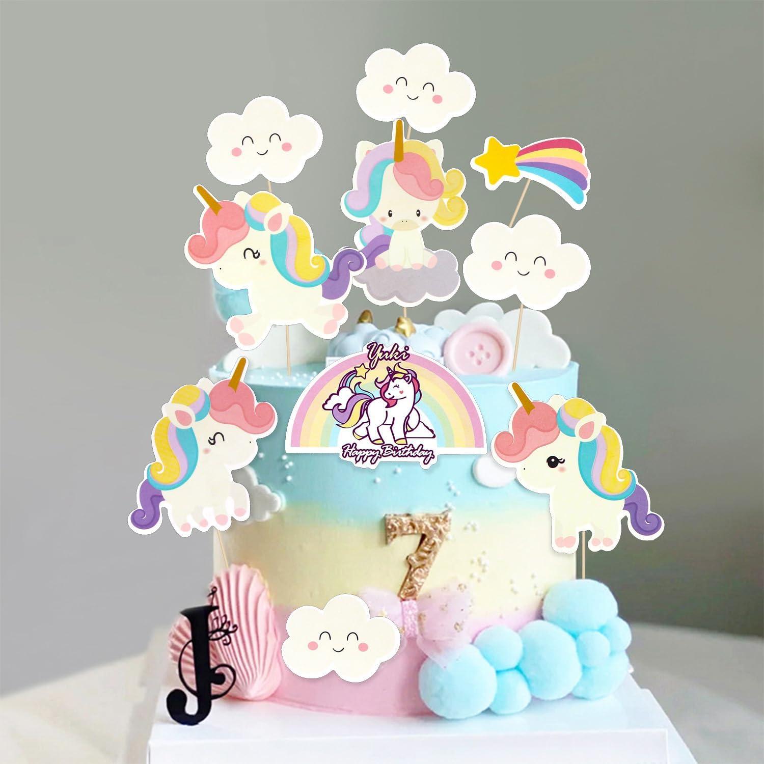Einhorn Geburtstag Deko XXL Set Mädchen Wolken Helium Ballons
