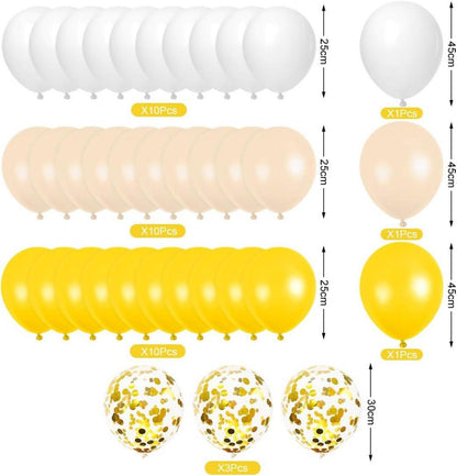 XXL Gänseblümchen Geburtstag Luftballons Set mit Happy Birthday