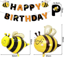 Biene Geburtstag Deko Set XXL - Folienballons, Happy