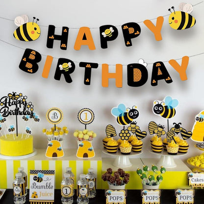 Biene Geburtstag Deko Set XXL Happy Birthday Party Kinder Themen