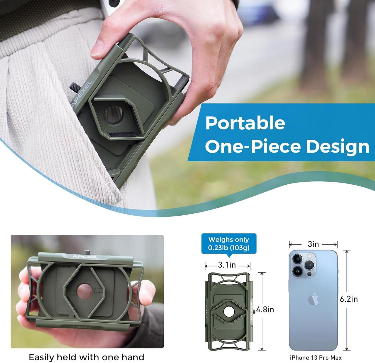 Handy Adapter mit Fernauslöser für Fernglas Monokular Mikroskop