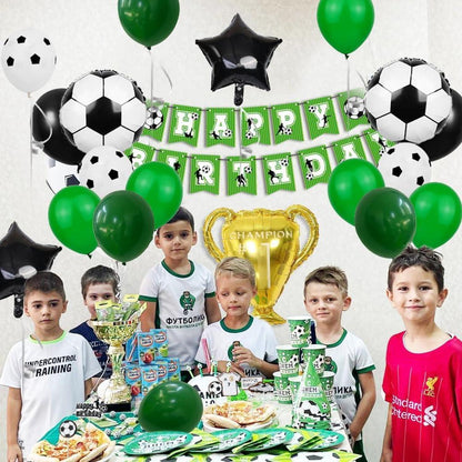 Fussball Geburtstag Deko Luftballon Set Kindergeburtstag Party Champions Trophäe