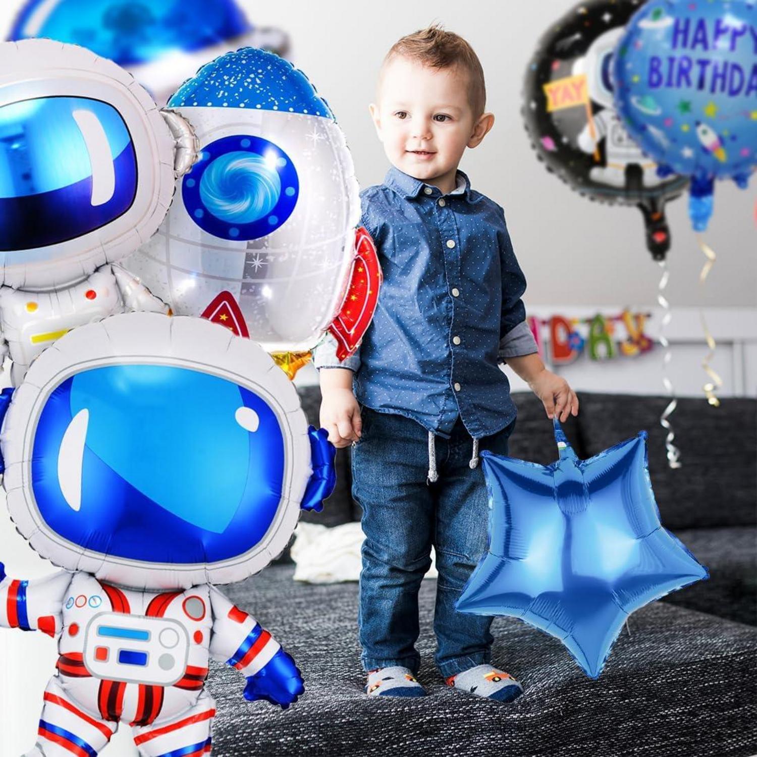 Weltraum Astronauten Geburtstagsdeko Set 5 Jahre Jungen Party Ballons