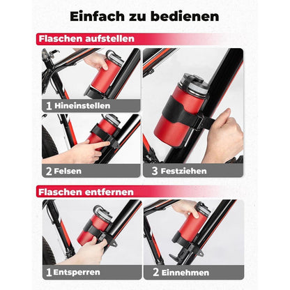 Flaschenhalter Fahrrad verstellbarer Getränkehalter Rennrad