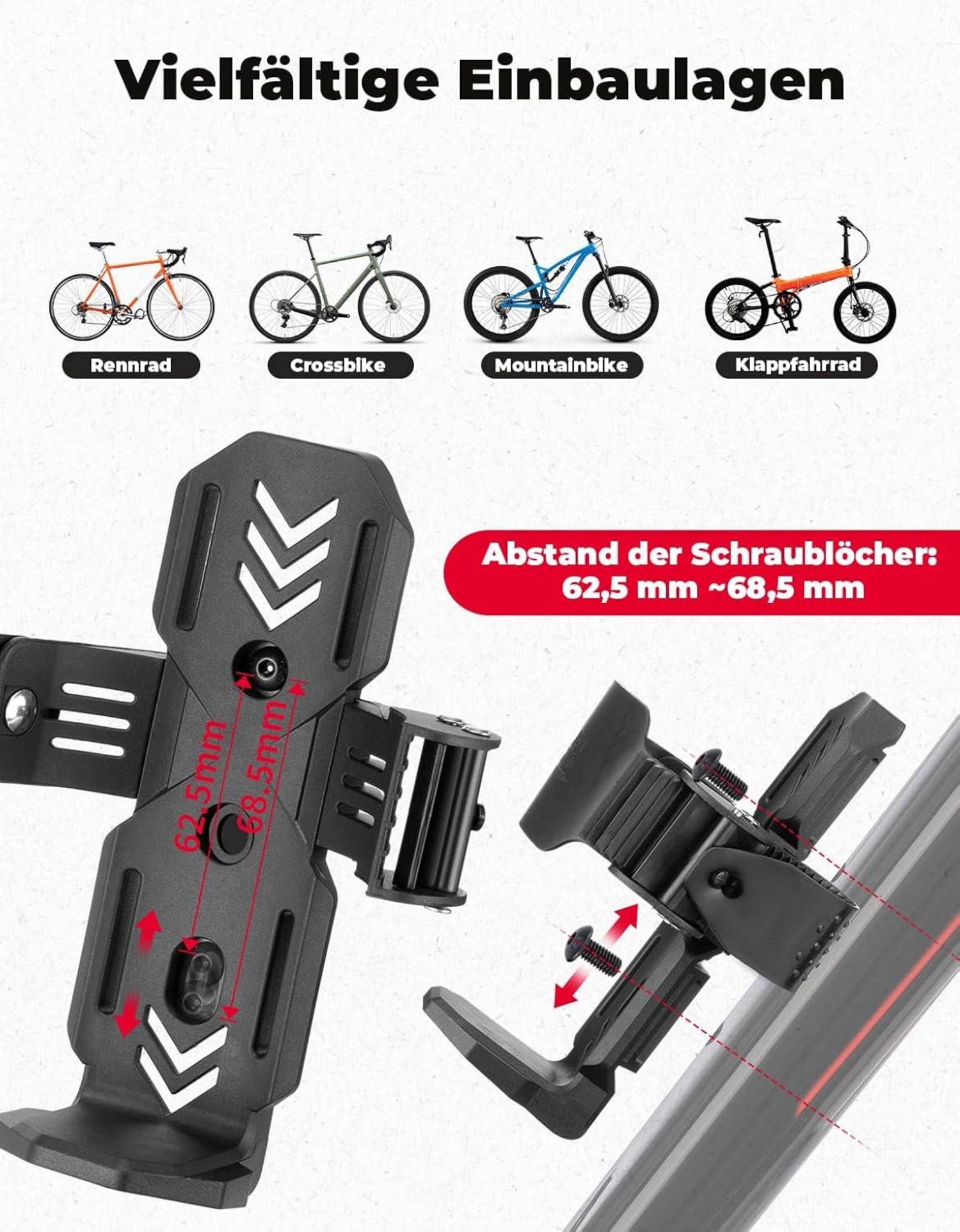 Fahrrad Flaschenhalter: Verstellbarer Getränkehalter Schwarz