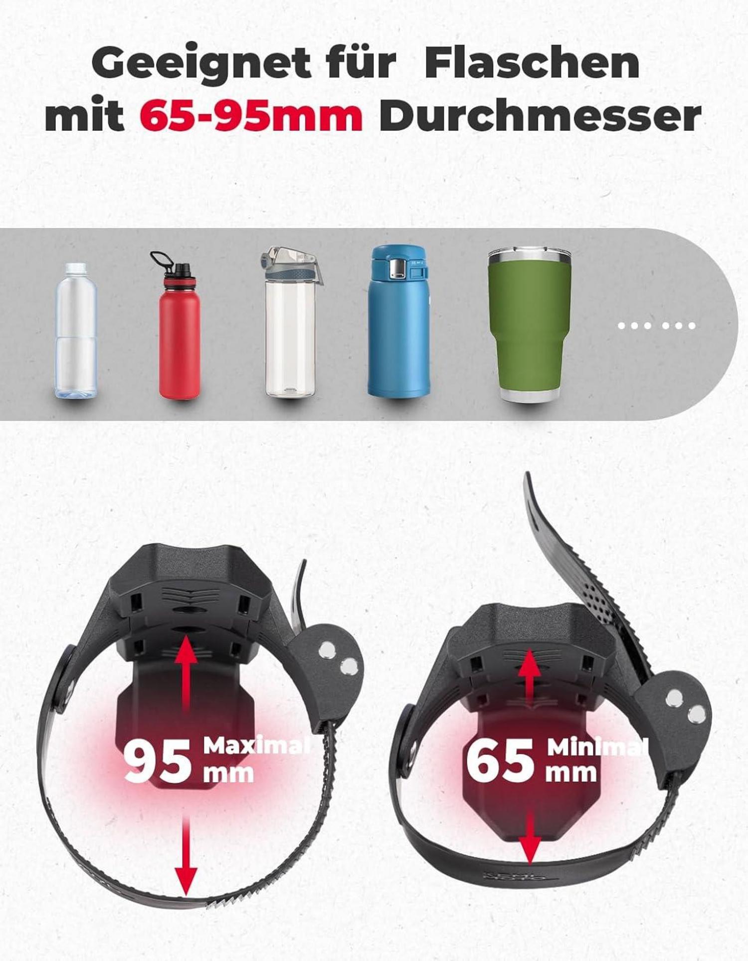 Fahrrad Flaschenhalter Getränkehalter verstellbar Rennradenade