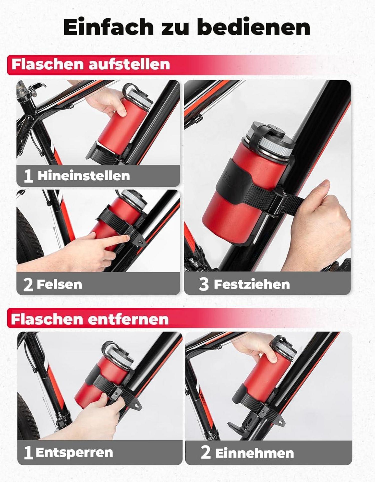 Fahrrad Flaschenhalter verstellbar Trinkflasche Rennrad Mountainbike