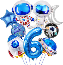 Weltraum Geburtstag Deko Set 6 Jahre Astronaut Rakete Luftballons