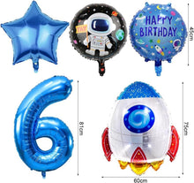 Weltraum Geburtstag Deko Set 6 Jahre Astronauten Rakete