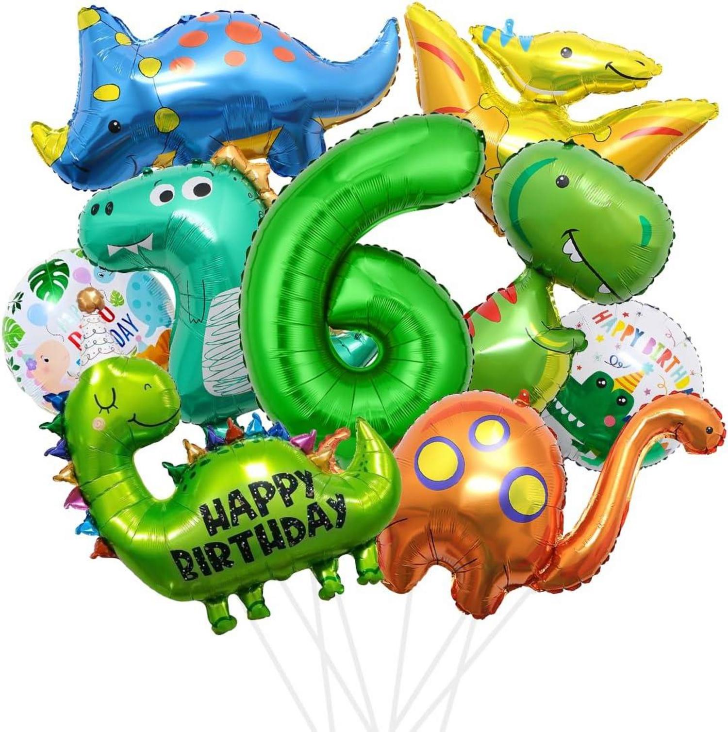 Dinosaurier Geburtstagsdeko Set XXL 6 Jahre Jurassic Dschungel party