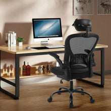 Ergonomischer Bürostuhl Schwarz, Höhenverstellbar, mit