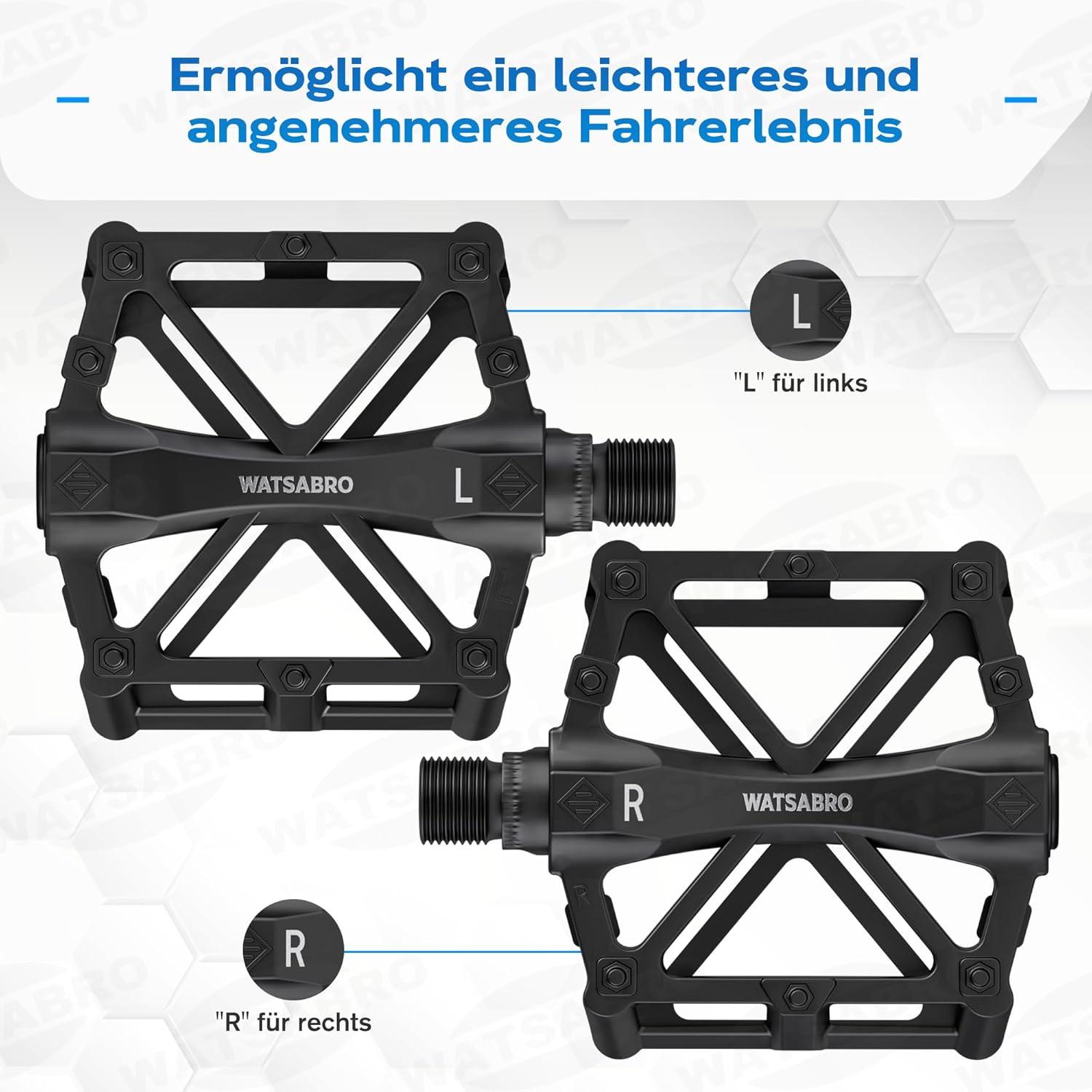 Fahrradpedale 9/16 Zoll Aluminium CNC MTB Lager Mountainbike E-Bike