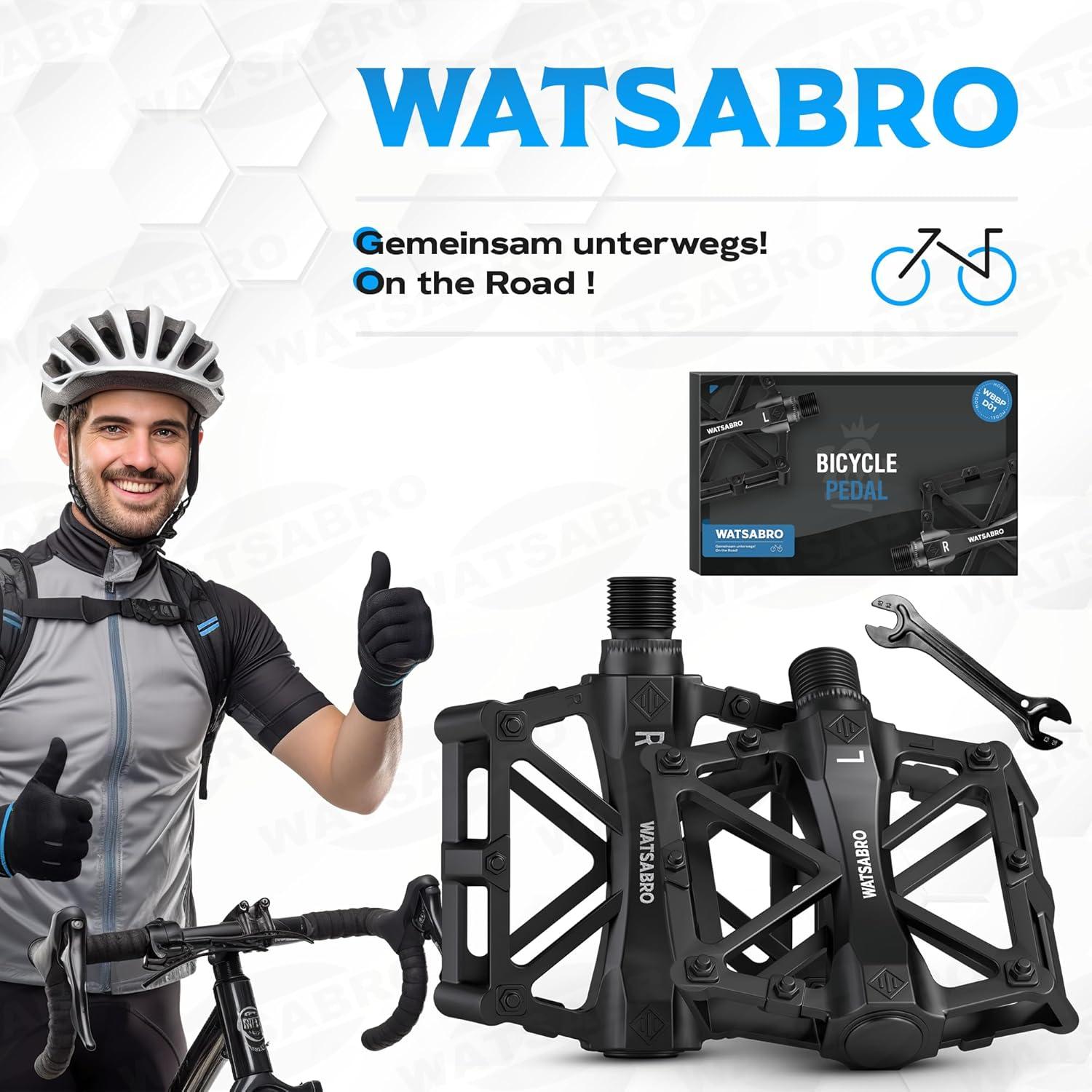 Fahrradpedale 9/16 Zoll Aluminium MTB Pedale abgedichtete Lager Mountainbike