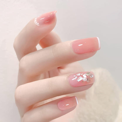 Rosa-Orange Herbst Gel Nagellack Set – Transparent & DIY