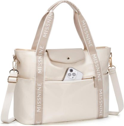 Große Laptoptasche Damen 15,6-Zoll Arbeitstasche Leicht Büro Reisen