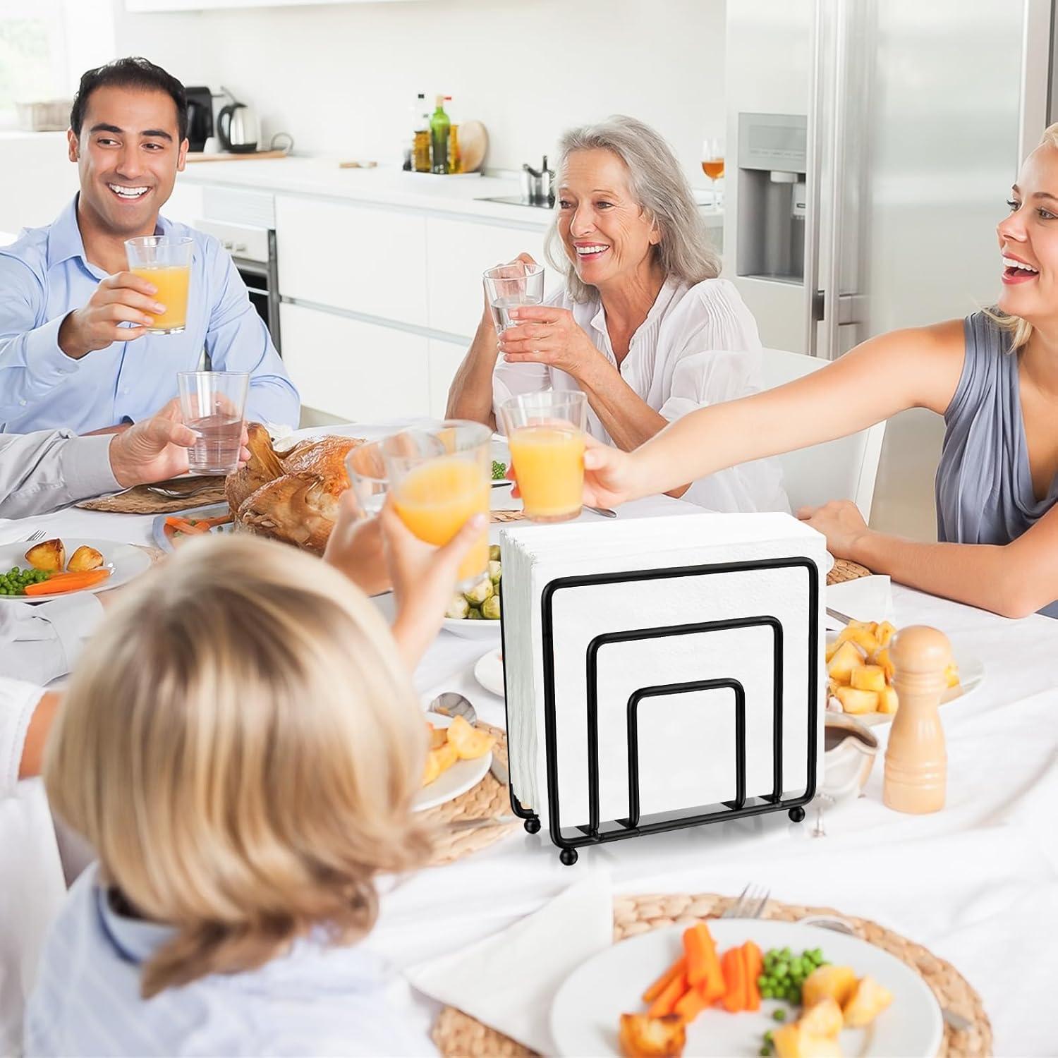 Serviettenhalter Schwarz Matt Metall Freistehend Restaurant Küche