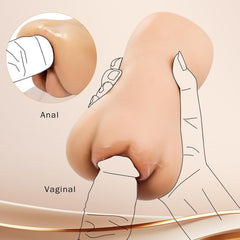 Realistische Pocket Pussy 2-in-1 Doppelkanal Masturbator