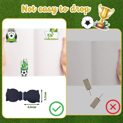 10 Stück Fußball Magnetische Lesezeichen für Kinder - Lesezeichen Magnetisch Jungen Mädchen Schulanfang Einschulung-Geschenk