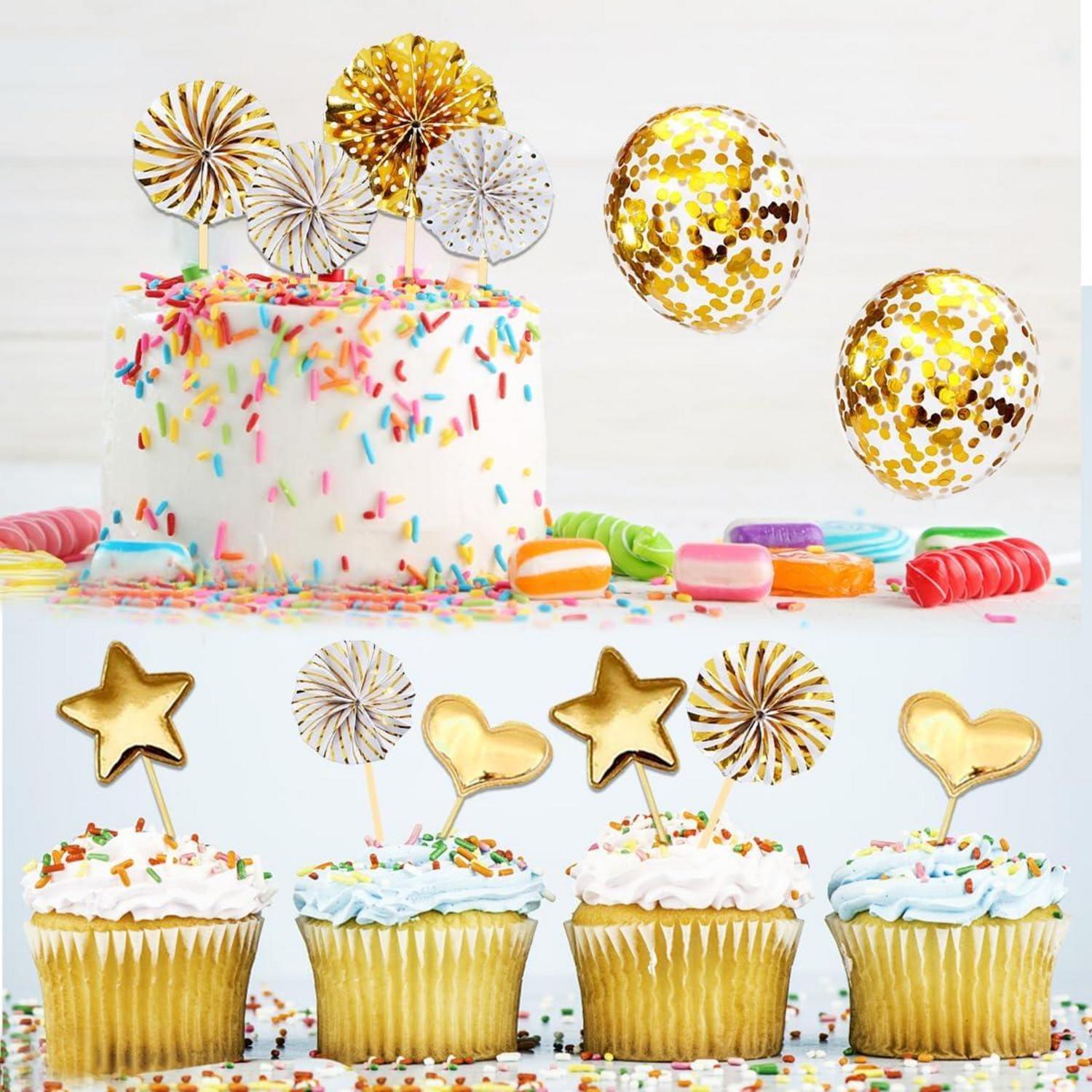Kuchen Deko 16 Geburtstag Gold Tortendeko Hello 16 Cake Topper