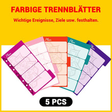 Deutsch Budget Planer 12 Blatt + 5 farbige Trennblätter
