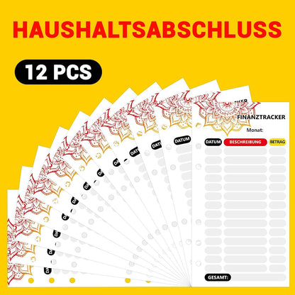 Budget Planer Deutsch mit farbigen Trennblättern 17 Blatt