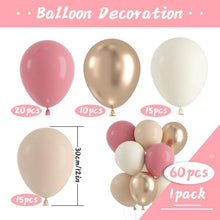 Luftballons Beige Altrosa Retro Aprikose Rosa Champagner
