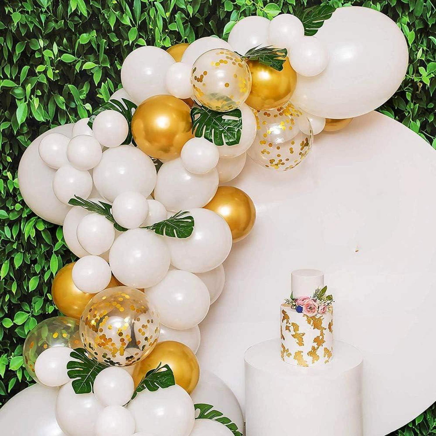 Goldene Luftballons Set 60 Stück für Party Deko