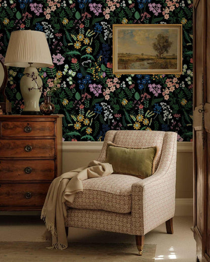 Selbstklebende Blumen Tapete PVC Wandfolie 44cm x 1000cm