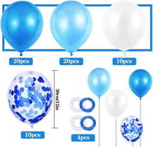 60 Blaue Latex Luftballons für Hochzeit Geburtstag Party