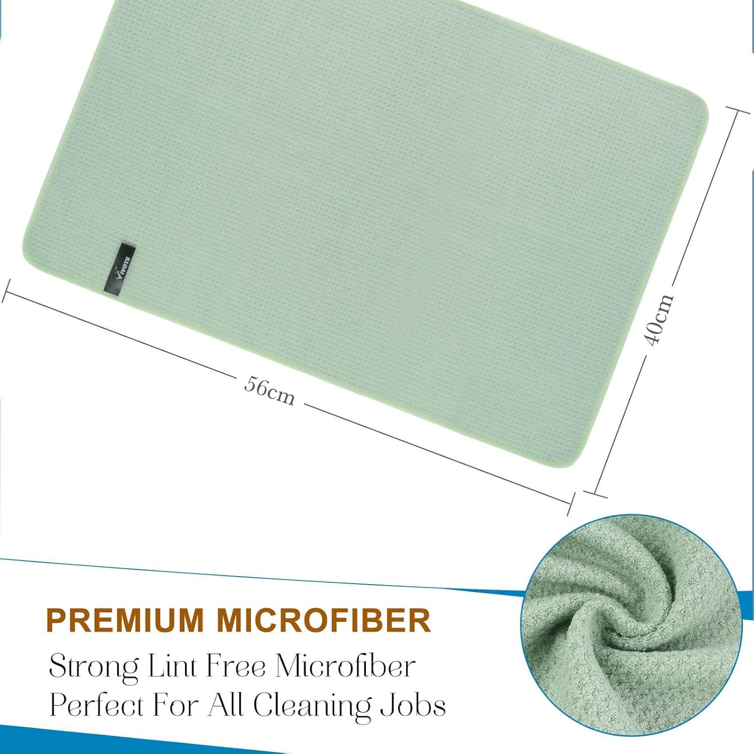 Grüne Microfaser Geschirrtücher 3er Pack 40x56cm