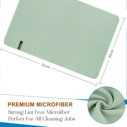 Grüne Microfaser Geschirrtücher 3er Pack 40x56cm