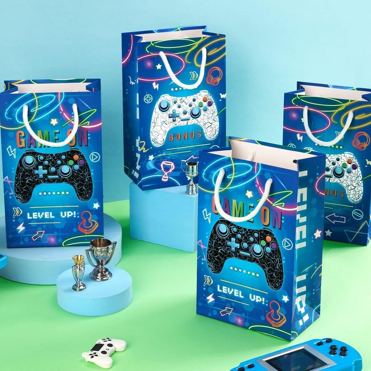 Videospiel Partytüten für Kindergeburtstag – 16 Stück