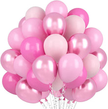 60 Rosa Luftballons Metallic Hellrosa Perlrosa Macaron Party Deko