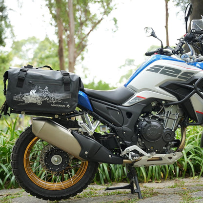 Motorrad Seitentasche 50L Wasserdicht mit Abnehmbarer Platte
