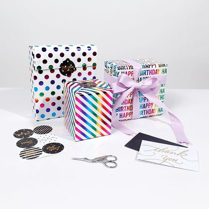 3 Rollen Geschenkpapier Geburtstags Weihnachten Muttertag