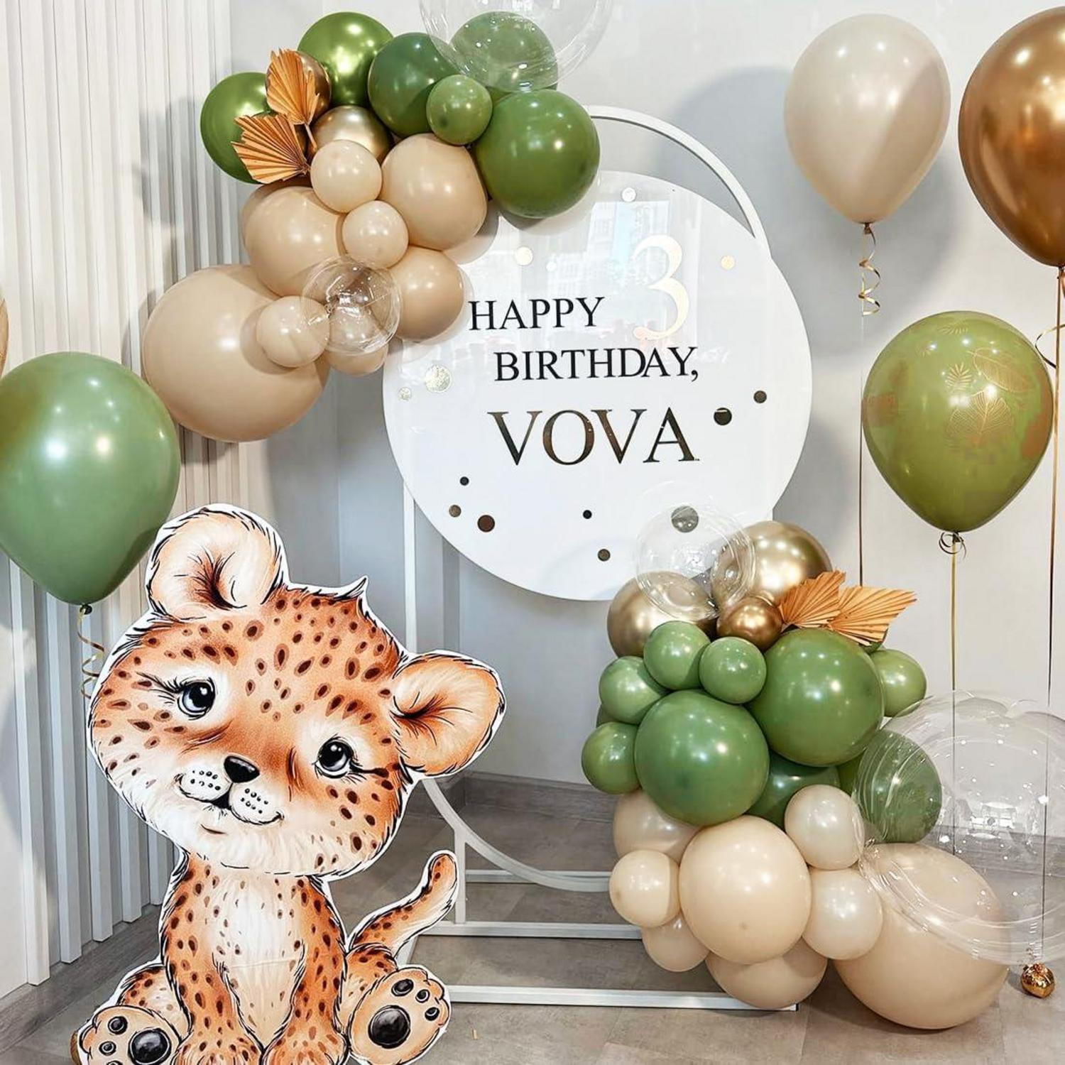 60 Stück Grüne Gold Luftballons für Geburtstag Hochzeit Party