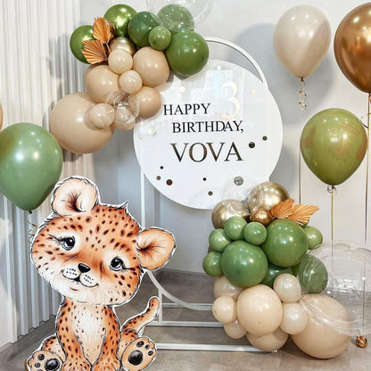 60 Stück Grüne Gold Luftballons für Geburtstag Hochzeit Party