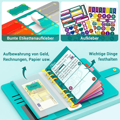 Budget Planner Deutsch A6 Finanzplaner Haushaltsbuch Sparbuch Geld Planer