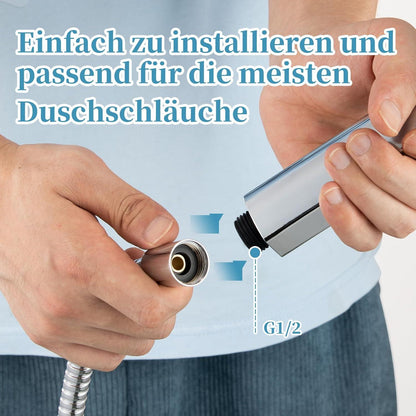 OFFO Duschkopf Groß 6 Strahlarten Duschbrause Wassersparend Baden XXL Chrom