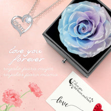 Muttertagsgeschenk: Ewige Rose & Halskette in Geschenkbox