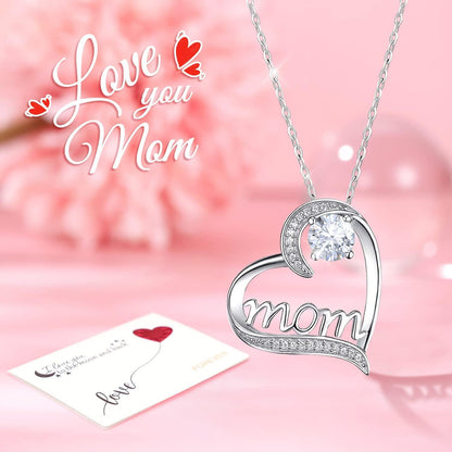 Ewige Rose Muttertagsgeschenk mit Halskette in Geschenkbox
