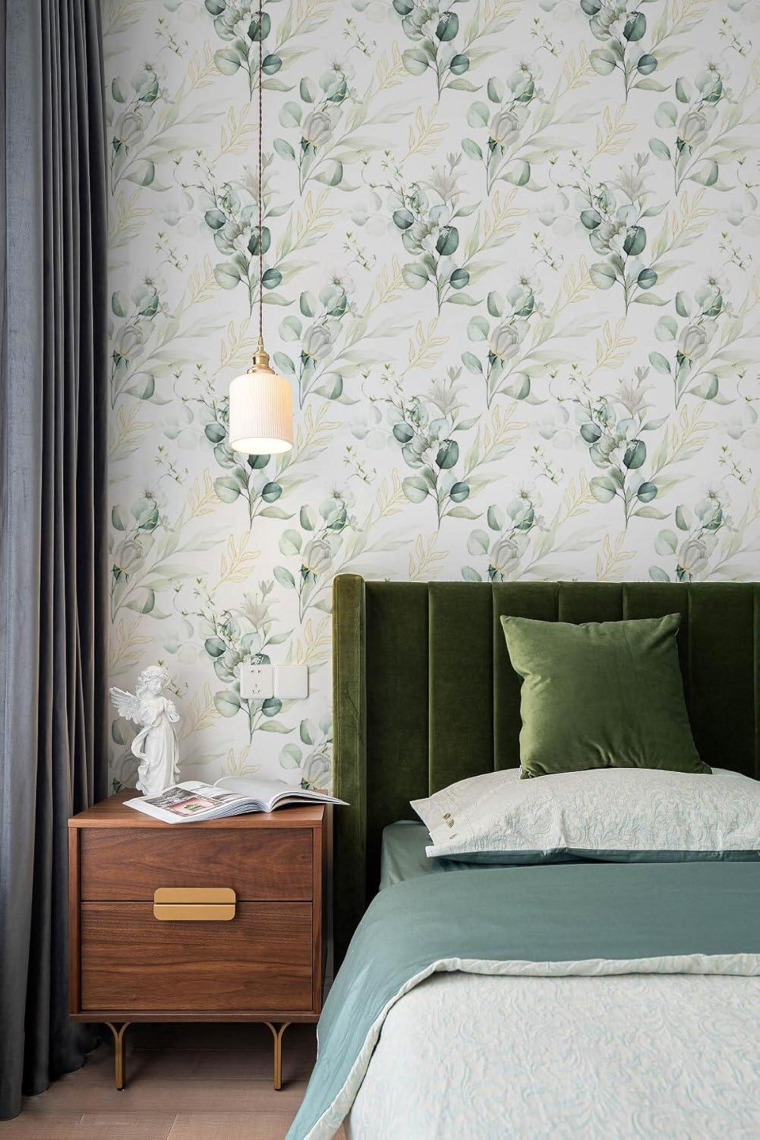 Selbstklebende Blumen Tapete PVC Vinyl Wandfolie 44cm x 300cm