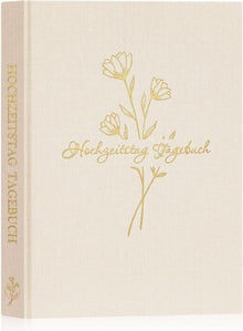 Hochzeitstag Paar Tagebuch Leinen Fotoalbum 190 Seiten Beige