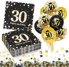 Servietten 30. Geburtstag Mann 60 Stück Luftballons 18 Deko