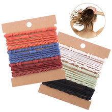 Haargummi Set Elastisch Zopfgummi Pferdeschwanz Schwarz