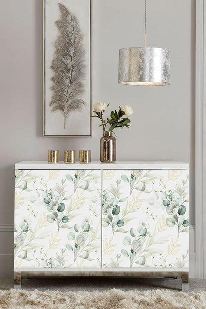 Selbstklebende Blumen Tapete 44cm x 1000cm PVC Vinyl