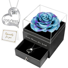 Ewige Rose mit Halskette – Geschenk für Mama zum Muttertag