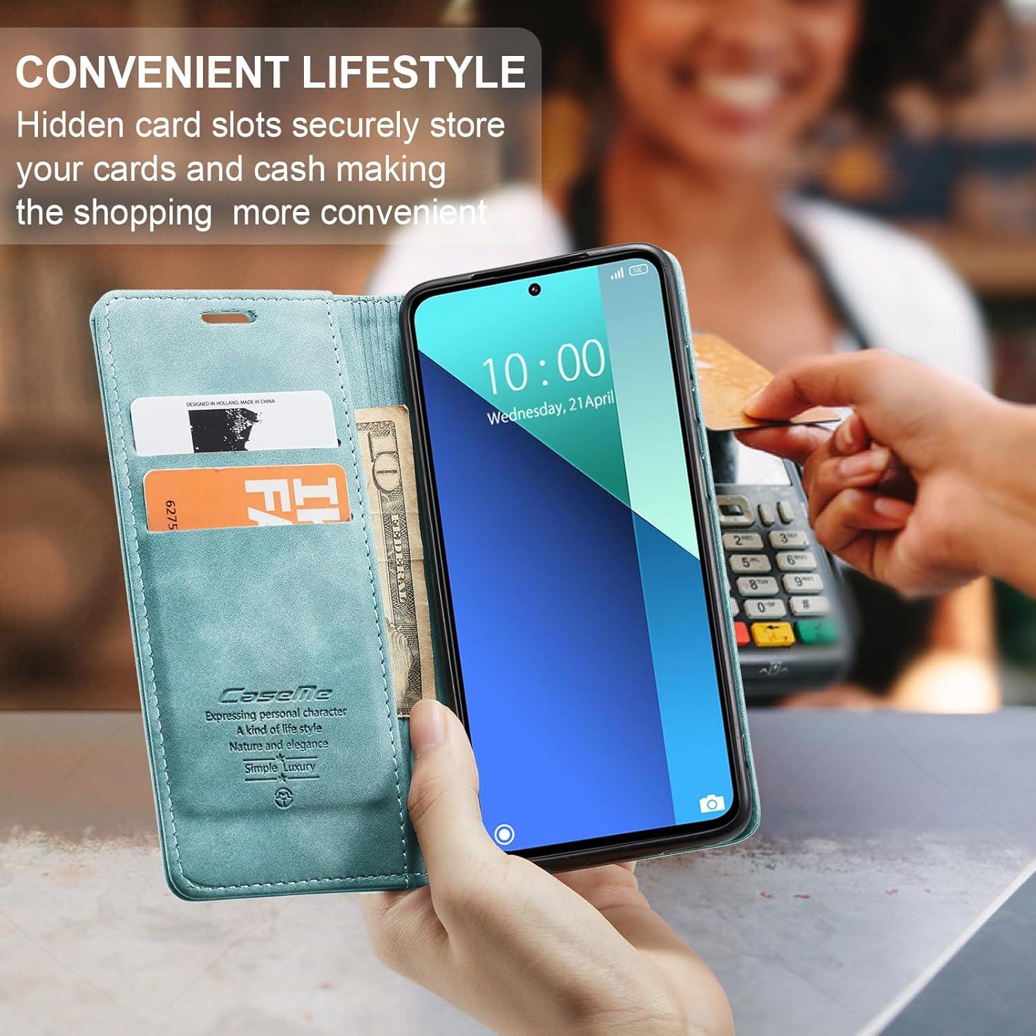Handyhülle Xiaomi Redmi Note 13 4G Leder Flip Case Magnet