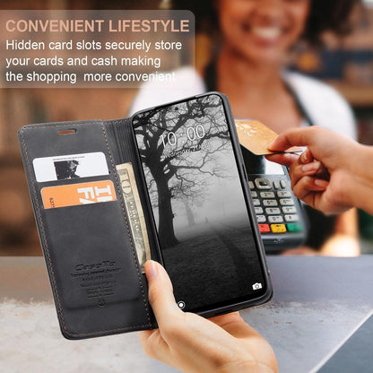KZB Xiaomi Redmi Note 13 4G Handyhülle Schwarz Leder Klapphülle Magnet Standfunktion