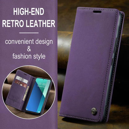 Handyhülle Xiaomi Redmi Note 13 4G Leder Magnet Karten Standfunktion